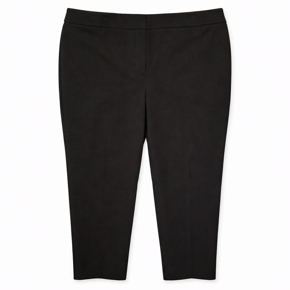 Talbots Pants Womens Plus Size 20WP Black Chatham Ankle Stretch Career Neutral